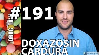 DOXAZOSIN CARDURA  PHARMACIST REVIEW  191 [upl. by Gariepy]