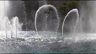 Fountains of Bellagio Oarsmen amp MiniShooters CloseUp Song quotBelievequot [upl. by Rutter37]