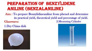 Benzylidene anilinePreparation of Benzylidene anilineSynthesis of Benzylidene aniline [upl. by Grethel]