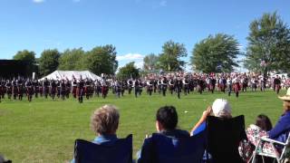 Pipes amp Drums playing Mairis Wedding at Fergus Scottish Festival 2013 [upl. by Daly521]