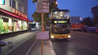 Germany Berlin double decker bus 104 ride from Berliner Straße to Berliner Halensee [upl. by Llener]