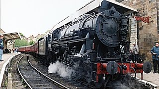 USA S160 2253 footplate cab ride on North Yorkshire Moors Railway May 1994 [upl. by Cassius674]