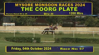 Race No 1 The Coorg Plate DIV  2 [upl. by Jobie]