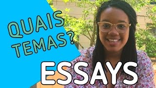 Como definir bons temas e escrever bons essays [upl. by Eldwun]