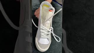 Nike Blazer Laces Tutorial  🔥 [upl. by Pantheas]