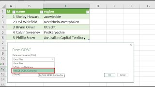 Connecting Excel to MySQL via ODBC Driver [upl. by Erme982]