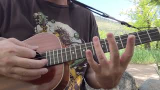 quotOPEN D TUNINGquot w TABS How to Improvise BARITONE UKULELE LESSON [upl. by Sherborn41]