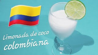 Limonada De Coco Colombiana  Como fazer Leite de coco  World cuisine recipes [upl. by Wrdna]