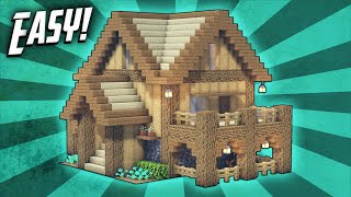 Minecraft How To Build A Survival Starter House Tutorial 16 [upl. by Flan]