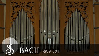 Bach  Erbarme dich mein o Herre Gott BWV 721 [upl. by Henrik]