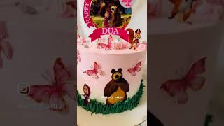 Customised Masha and the Bear theme Cake  Bathool Bakes [upl. by Eruza911]