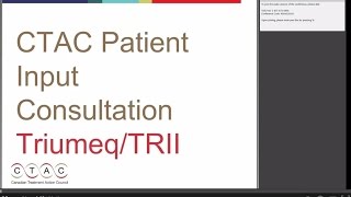 Patient Input Webinar Triumeq TRII [upl. by Ailes]