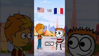 United States VS French animation [upl. by Mafalda]