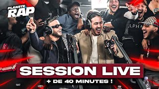 40 MINUTES DE LIVE avec Djadja Dinaz Frenetik DRK2BINKS Billy La Plaie PlanèteRap [upl. by Nnylasor]