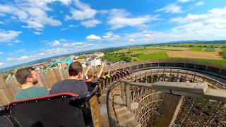 WODAN Timbur Coaster  Back Row  Europa Park [upl. by Thekla]