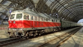 Dresden Baureihe 232 Ludmilla  DRSonderzug in Dresden Hauptbahnhof 1080p50 ᴴᴰ [upl. by Durward470]