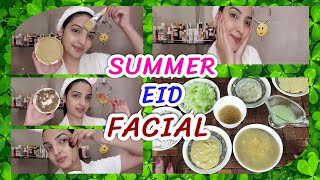 EID FACIAL for Glowing Skin Special for Summer at Home [upl. by Mohandas781]