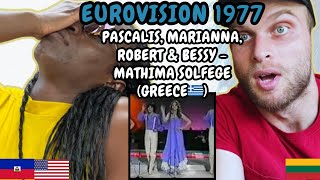 REACTION TO Pascalis Marianna Robert and Bessy  Mathima Solfege Greece 🇬🇷 Eurovision 1977 [upl. by Eliseo]