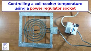 power regulator socket controlling temperature of the cooker coil heater [upl. by Raychel]