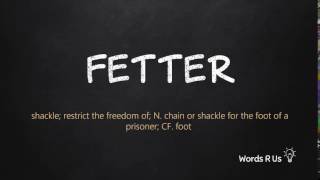 How to Pronounce FETTER in American English [upl. by Llerrod784]