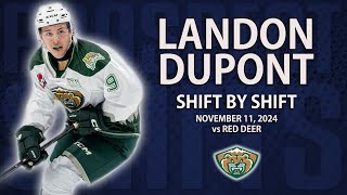 Landon DuPont vs Red Deer  Nov 11 2024  2027 NHL Draft [upl. by Esilenna]