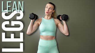 30 minute LEG DAY workout for LEAN LEGS [upl. by Dinin]