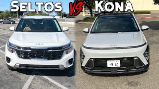 Hyundai Kona Vs Kia Seltos  Which Should You Buy [upl. by Cathy]