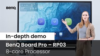 Demo BenQ Board Pro – RP03  8core Processor  BenQ Education [upl. by Carmella275]