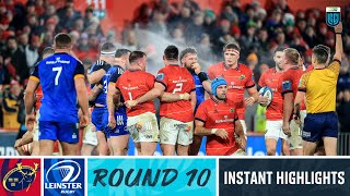 Munster v Leinster  Instant Highlights  Round 10  URC 202223 [upl. by Peggir434]