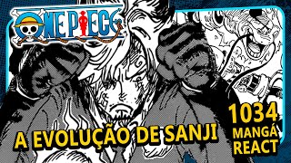 SANJI VS QUEEN One Piece 1034  Mangá React [upl. by Eirameinna]