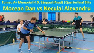 Mocean Dan vs Neculai Alexandru QF Elite A Sânpaul Arad 12082023 [upl. by Alphard]