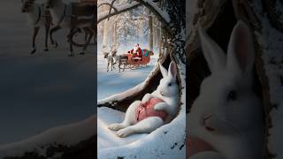 Santa Claus becomes a Midwife for a Rabbit in cold weatheranimalrescue [upl. by Esile]