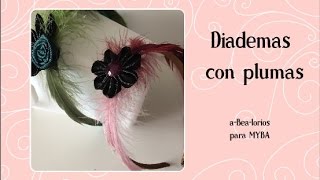 Cómo hacer tu diadema de plumas DIY Tutorial fácil en español [upl. by Htnamas]