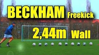 Best Free Kicks Montage  BECKHAM free kicks David Beckham Amazing free kick [upl. by Nrojb]