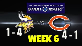 StratOMatic Football WEEK 6 Vikings 14 at Bears 41  2023 Bears Replay [upl. by Bathelda133]