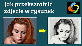 Jak przekształcić zdjęcia w rysunki  Fotosketcher Jak zrobić szkic ze zdjęcia [upl. by Nayek459]