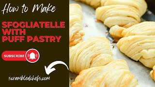 Make Sfogliatelle in Minutes Using Puff Pastry [upl. by Nolahp]