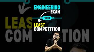 Engineering Exams with Least Competitions😱😱jee jee2025 iitjee exam engineeringentranceexam [upl. by Nallid]