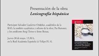 «Lexicografía hispánica» [upl. by February683]