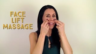 How To Do a Face Lift Massage [upl. by Ahsinak]