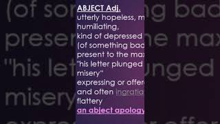 abjectmeaning [upl. by Latif85]