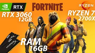 FORTNITE  RYZEN 7 2700X  RTX 3060 [upl. by Lotsirhc]