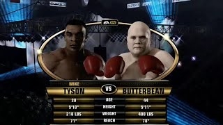 Mike Tyson vs Butterbean  Fight Night Champion [upl. by Zoller]