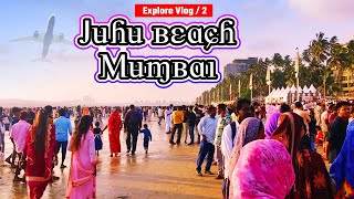 Juhu beach mumbai vlog  boat  Mumbai juhu celebrities houses 2022  Juhu sea beach 2022  airport [upl. by Quill]