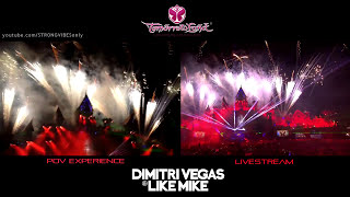 Tomorrowland  POV Experience vs Livestream Comparison [upl. by Doolittle]