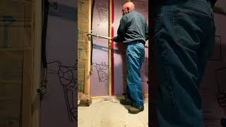 How to Frame a Wall diy howto shortsvideo short diyhomerepair home homeimprovement wall [upl. by Yager731]