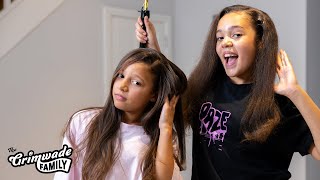 OUR DAUGHTERS CURLSTRAIGHTEN THEIR HAIR  EMOTIONAL ROLLERCOASTER [upl. by Allard]