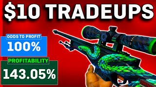 The MOST PROFITABLE CS2 Trade Ups UNDER 10 NO RISK [upl. by Hamilah]