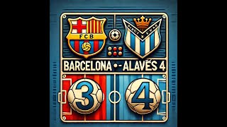 Barcelona Vs Alavés  3  4  Match Day 02 [upl. by Werdna]