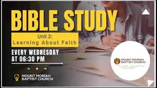 Faith and Trust  Wednesday Night Bible Study  MMBC [upl. by Faux]